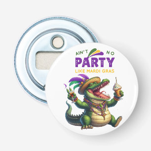 Happy Mardi Gras Alligator Flaschenöffner