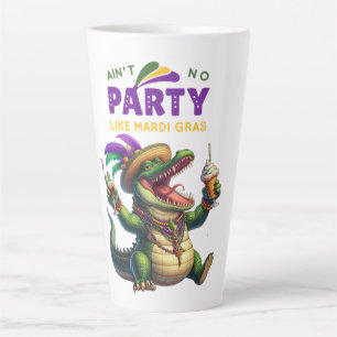 Happy Mardi Gras Alligator Milchtasse