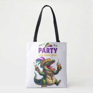 Happy Mardi Gras Alligator Tasche