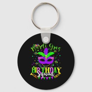 Happy Mardi Gras Birthday Mardi Gras Squad Trip Wo Schlüsselanhänger