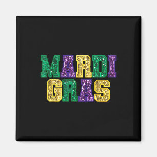 Happy Mardi Gras Carnival Fat Dienstag Lilie Magnet