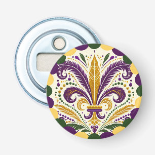 Happy Mardi Gras fleur-de-lis Flaschenöffner