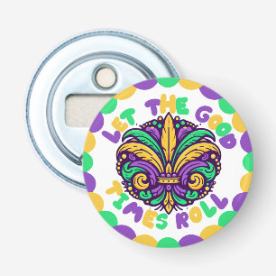 Happy Mardi Gras fleur-de-lis Flaschenöffner
