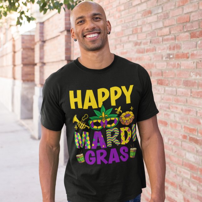 Happy Mardi Gras – Perfect for the Ultimate Carniv T-Shirt (Von Creator hochgeladen)