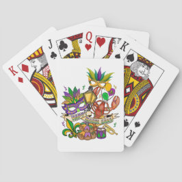 Happy Mardi Gras Spielkarten