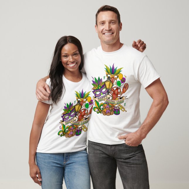 Happy Mardi Gras T - Shirt (Unisex)