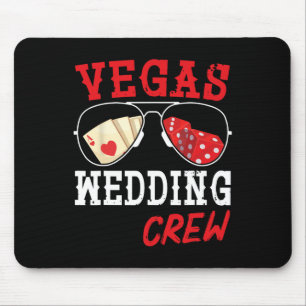 Happy Marry Bride Groom Ehemann und Ehefrau Vegas Mousepad