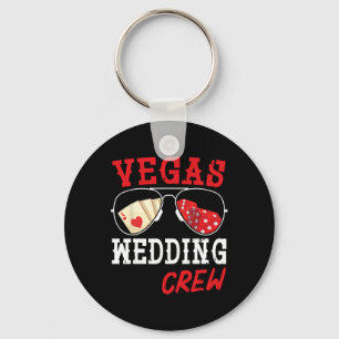 Happy Marry Bride Groom Ehemann und Ehefrau Vegas  Schlüsselanhänger