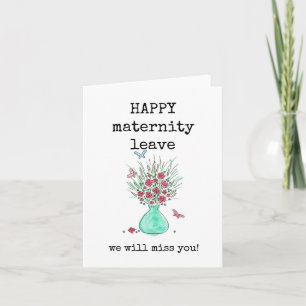 Happy Maternity Verlass, Blume, Vase, Card Karte