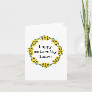 Happy Maternity Verlass, Blumenkarte Karte