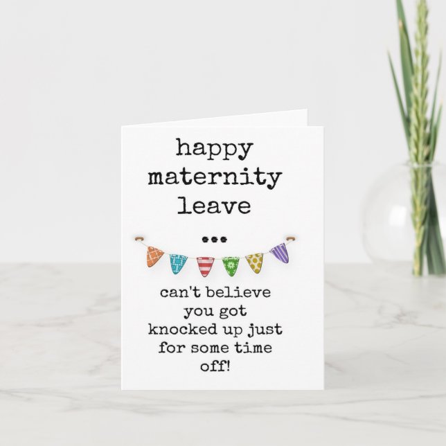 Happy Maternity Verlass, Card Karte (Vorderseite)