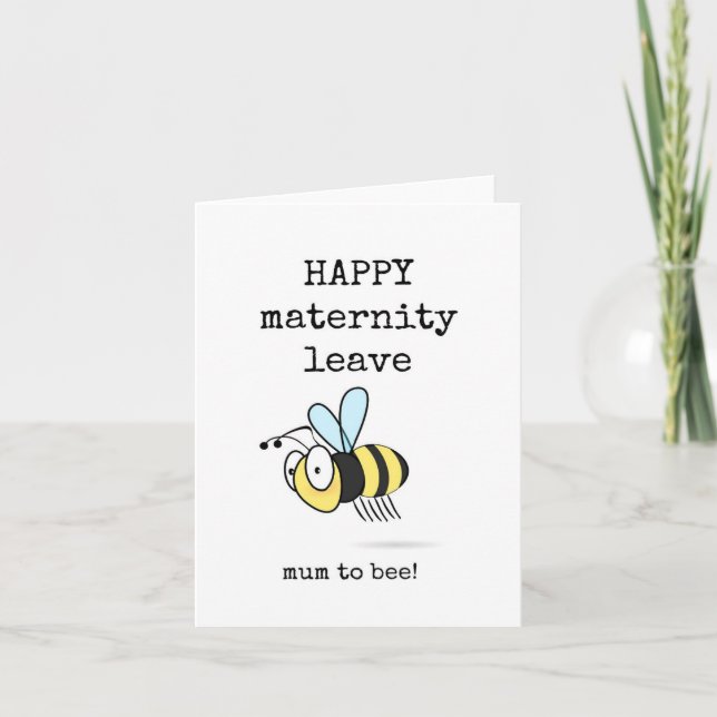 Happy Maternity Verlass, Mama to Bee Karte (Vorderseite)