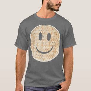 Happy Matzah Face For Passover Funny Matzo Jew Hol T-Shirt