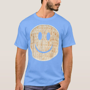 Happy Matzah Face for Pessach Funny Matzo Jew Hol T-Shirt