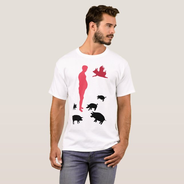 Happy Meal Men's Basic T - Shirt, White T-Shirt (Vorne ganz)