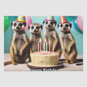 Happy Meerkat Birthday, Seidenpapier