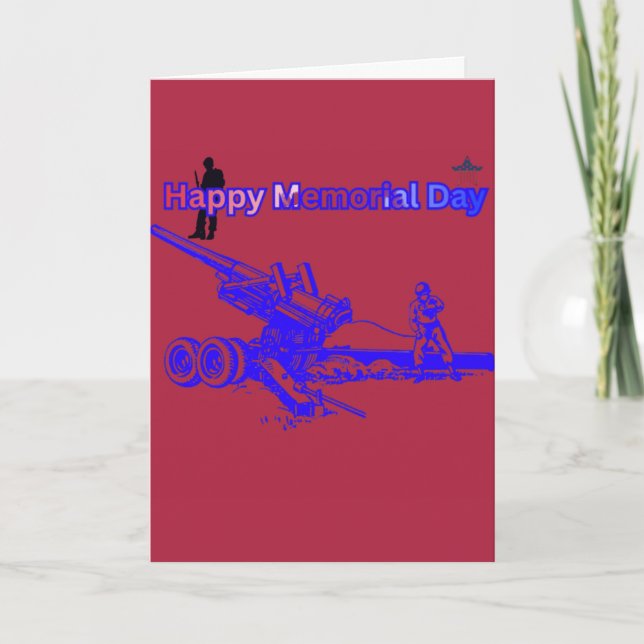 Happy memorial day crimson  karte (Vorderseite)