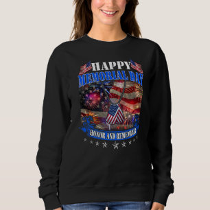 Happy Memorial Day Ehre und erinnern Sie sich Gede Sweatshirt