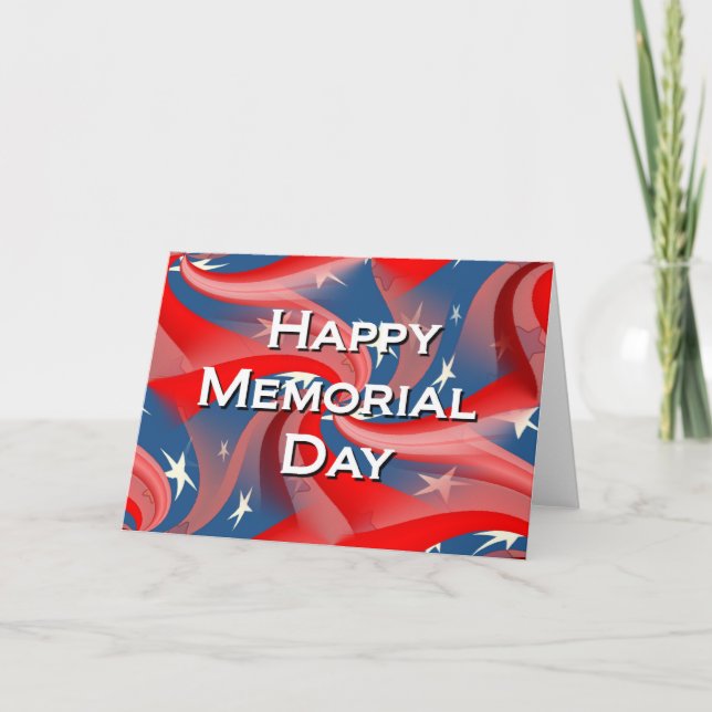 Happy Memorial Day Karte (Vorderseite)