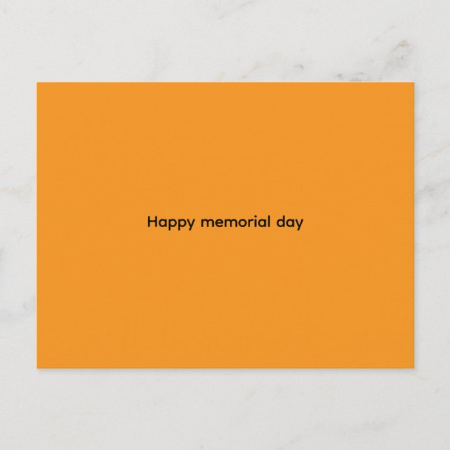Happy  memorial day nniversary Cards Postkarte (Vorderseite)