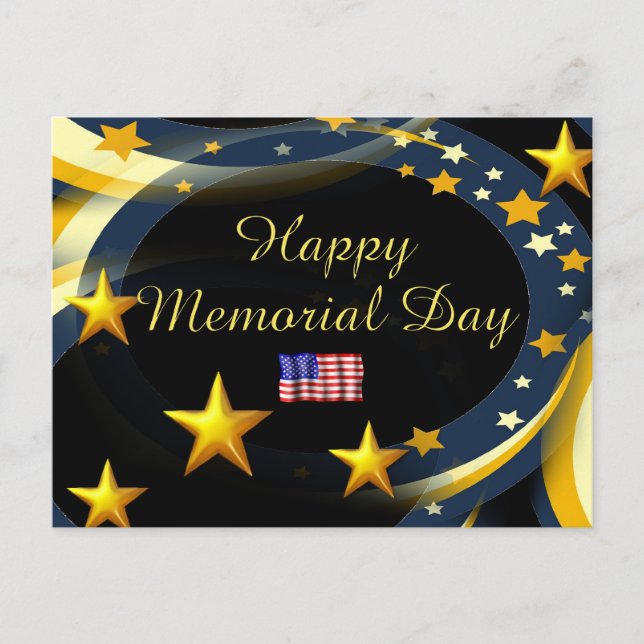 Happy Memorial Day Postkarte (Vorderseite)