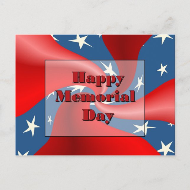 Happy Memorial Day Postkarte (Vorderseite)