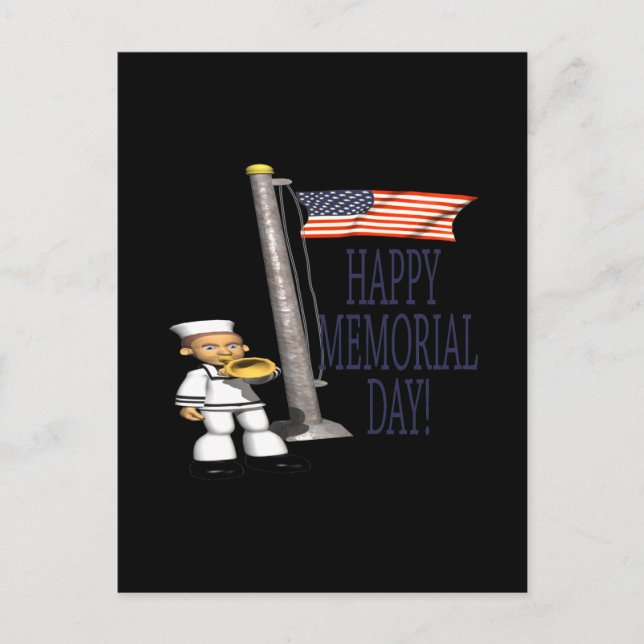 Happy Memorial Day Postkarte (Vorderseite)