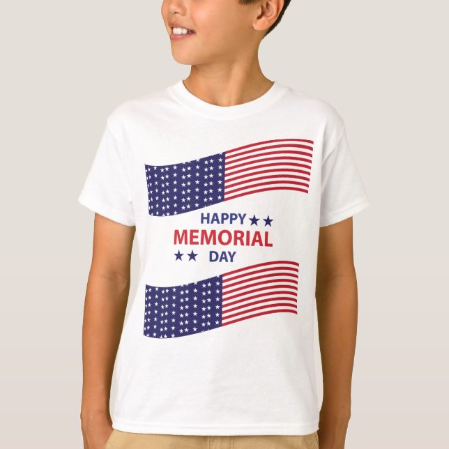 Happy Memorial Day T-Shirt (Vorderseite)