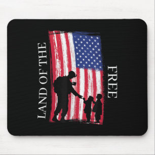 Happy Memorial Day Veterans Land der kostenlosen Mousepad