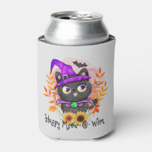 Happy Meow-o-ween - Black Hexenkatze Dosenkühler
