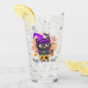 Happy Meow-o-ween - Black Hexenkatze Glas