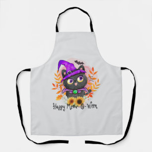 Happy Meow-o-ween - Black Hexenkatze Schürze