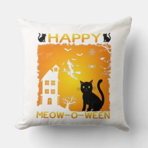 Happy Meow-O-Ween Kissen