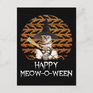 Happy Meow-o-ween Postkarte
