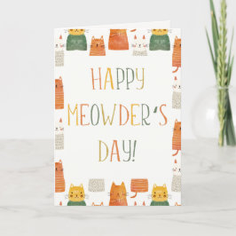Happy Meowder's Day Cat Mama Niedlich Muttertag Karte