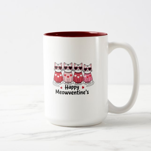Happy Meowentine Tasse (Rechts)