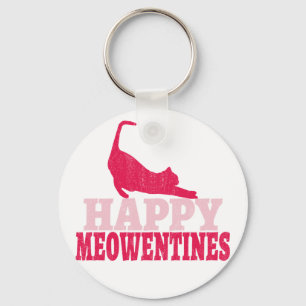 Happy Meowentines Funny cat lover valentine gift Schlüsselanhänger