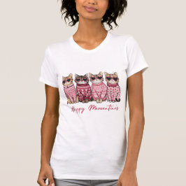 Happy Meowtine Cat Lover Valentine T-Shirt