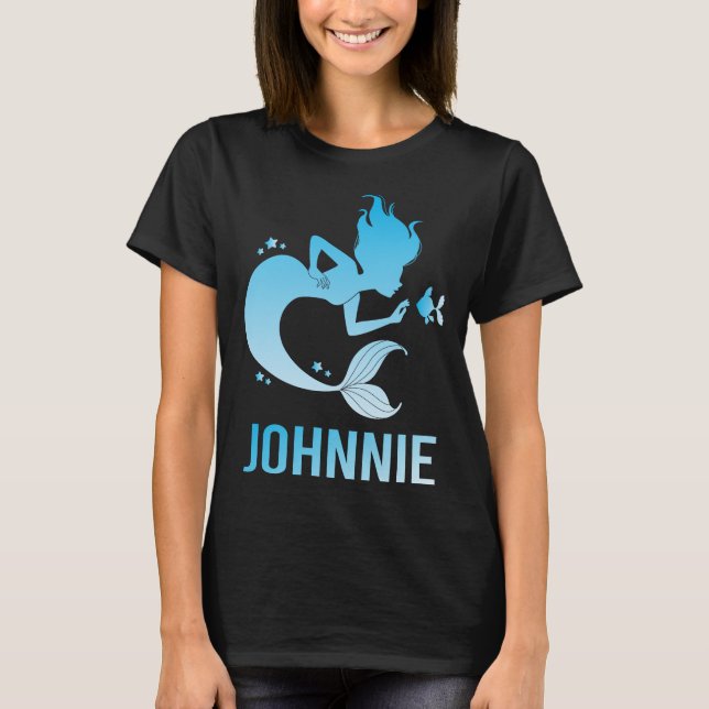 Happy Mermaid - Johnnie Name T-Shirt (Vorderseite)
