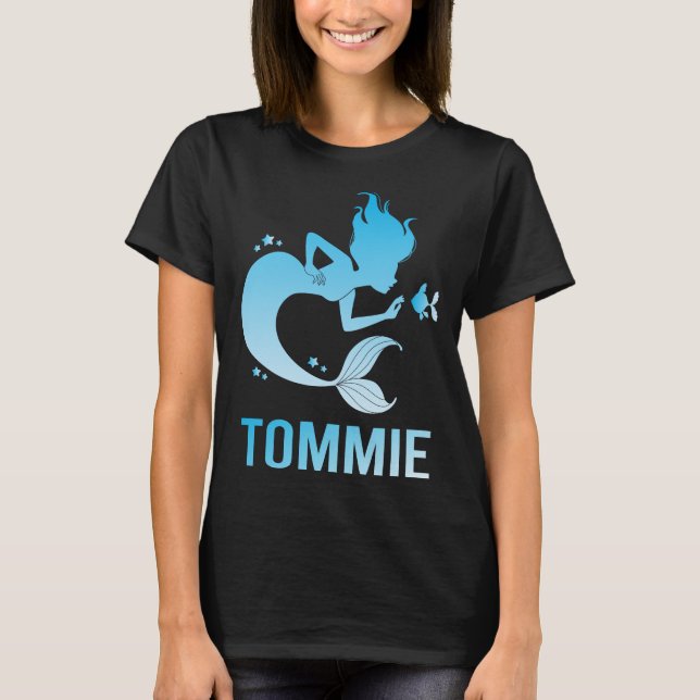 Happy Mermaid - Tommie Name T-Shirt (Vorderseite)