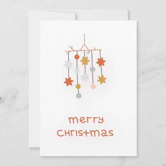 Happy Merry Christmas  Einladung (Vorderseite)