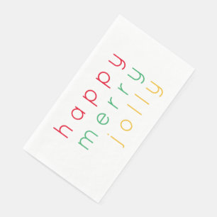 HAPPY MERRY JOLLY Gästetuch Paper Napkins Serviette