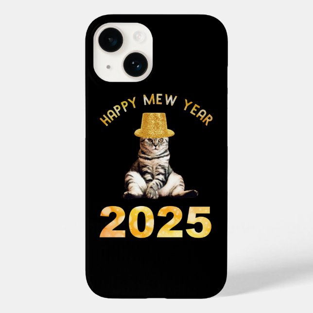 Happy Mew Year 2025 Case-Mate iPhone 14 Hülle (Rückseite)