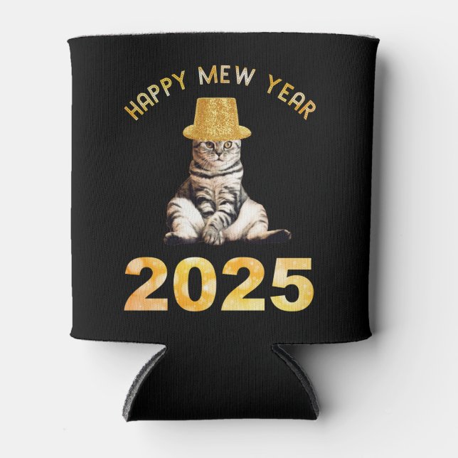 Happy Mew Year 2025 Dosenkühler (Vorderseite)
