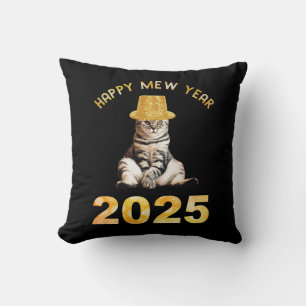 Happy Mew Year 2025 Kissen