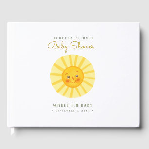 Happy mignon livre d'invité du Baby shower Sun