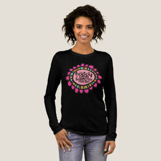 Happy Mind Happy Life Motivierend Grafik Design Tri-Blend Shirt
