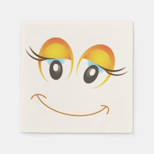 HAPPY MIRL FACE SERVIETTE
