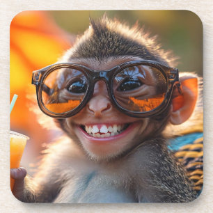 Happy Monkey Getränkeuntersetzer