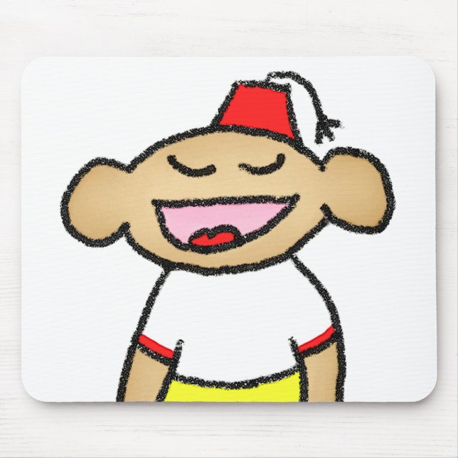 Happy Monkey Mousepad (Vorne)